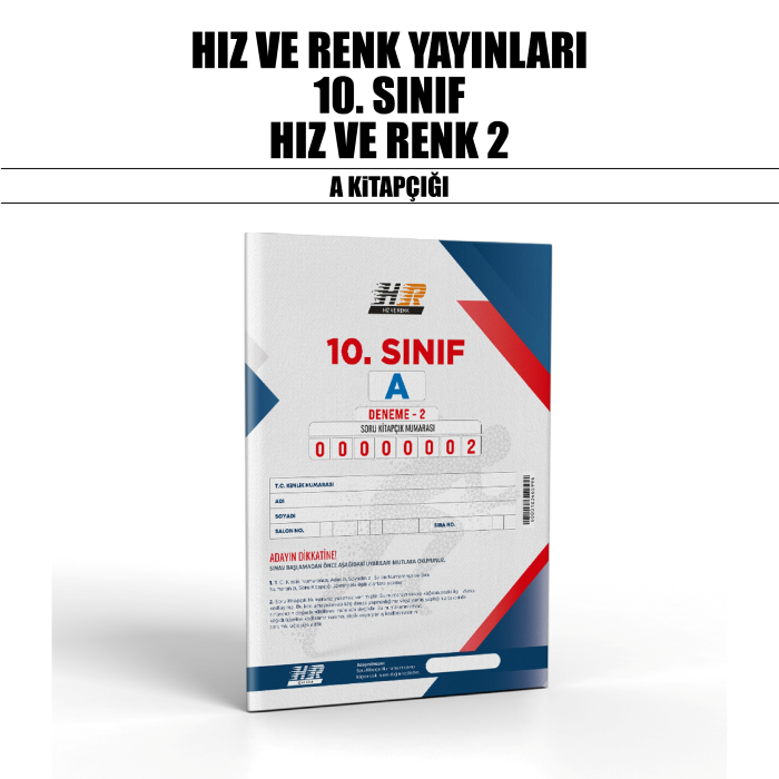 HIZ RENK 10.SINIF SÜREÇ ANALİZ SERİSİ 2-A - 25-26